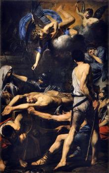Valentin de Boulogne. Le martyre de saint Procès et saint Martinien (1629)