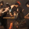 Valentin de Boulogne. Soldats jouant aux cartes et aux dés (1518-20)