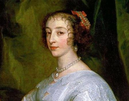 Antoine Van Dyck. Henriette-Marie de France, détail