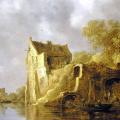 Jan van Goyen. Paysage fluvial avec une ruine (1634)