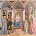 Veneziano. Retable Magnoli. La Vierge à l'enfant et les saints (v. 1445)
