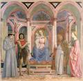 Veneziano. Retable Magnoli. La Vierge à l'enfant et les saints (v. 1445)
