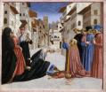Veneziano. Retable Magnoli, prédelle. Le miracle de saint Zénobe (v. 1445)