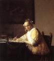 Vermeer. Jeune femme écrivant une lettre (1665-66)