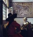 Vermeer. L'Officier et la jeune fille riant (1657)