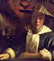 Vermeer. La Jeune fille à la flûte (1665-70)