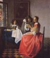Vermeer. La jeune fille au verre de vin (1659-60)
