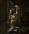 Vermeer. La lettre d'amour (1669-70)
