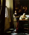 Vermeer. Une dame écrivant une lettre à sa servante (1670-71)