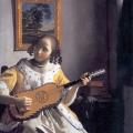 Vermeer. Une femme jouant de la guitare (1669-72)