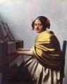 Vermeer. Une jeune femme assise au virginal (1670)