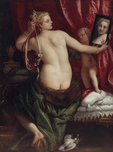 Véronèse. Vénus au miroir (v. 1585)