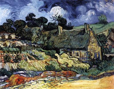 Vincent van Gogh. Chaumes de Cordeville (juin 1890)