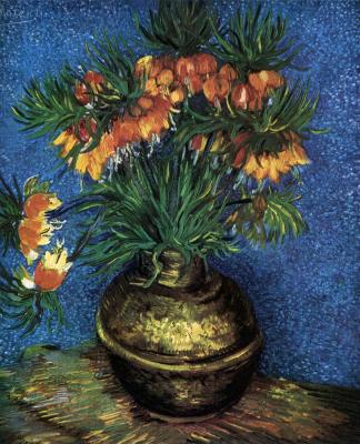 Vincent van Gogh. Fritillaires, couronne impériale dans un vase de cuivre (mai 1887)
