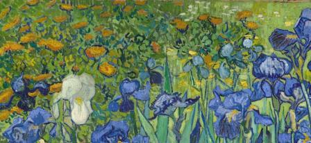 Vincent Van Gogh. Les iris, détail (1889)