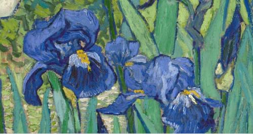 Vincent Van Gogh. Les iris, détail (1889)