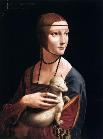 Vinci. Dame à l'Hermine (1483-90)