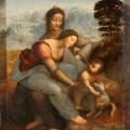 Vinci. La Vierge à l'Enfant avec sainte Anne (1503-19)