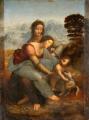 Vinci. La Vierge à l'Enfant avec sainte Anne (1503-19)