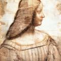 Vinci. Portrait d'Isabelle d'Este (1499-1500)