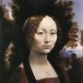 Vinci. Portrait de Ginevra de Benci (1474-78)