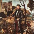 Vittore Carpaccio. Jeune chevalier dans un paysage (1505)