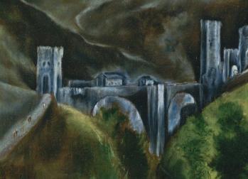 Vue de Tolède, pont d'Alcantara