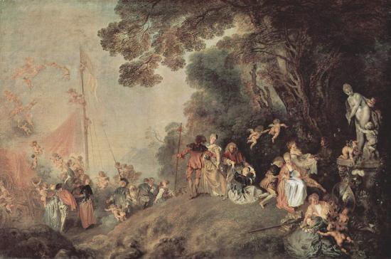 Watteau. L'Embarquement pour Cythère, 1718
