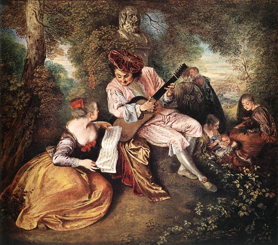 Agenda artistique de juillet ! Watteau-la-gamme-d-amour-1717