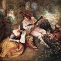 Watteau. La Gamme d'amour, 1717