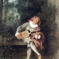 Watteau. Mezzetin, 1717-19