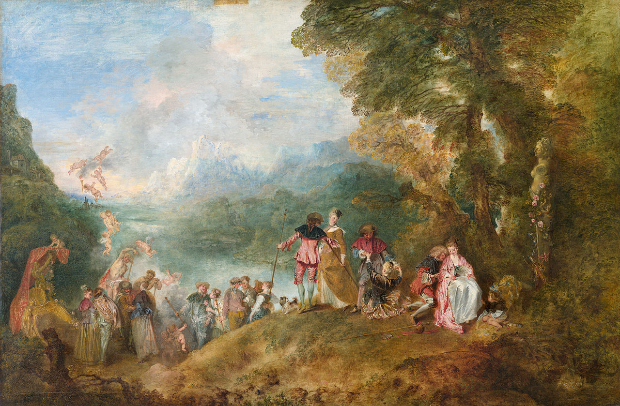 Ca s'est passé en octobre ! Watteau-pelerinage-a-l-ile-de-cythere-1717