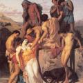 William Bouguereau. Zénobie retrouvée par les bergers sur les bords de l'Araxe (1850)