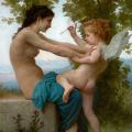 William Bouguereau. Jeune fille se défendant contre l’amour (1880)