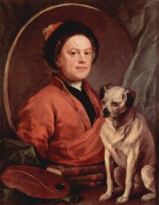 William Hogarth. Autoportrait (1745)