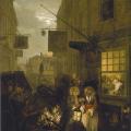 William Hogarth. Quatre moments de la journée. La nuit (1736-38)