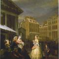 William Hogarth. Quatre moments de la journée. Le matin (1736-38)