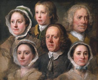 William Hogarth. Six domestiques de Hogarth (v. 1750)