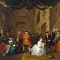 William Hogarth. Une scène de The Beggar’s Opera (1731)